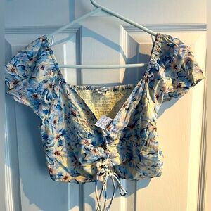 AE floral crop top